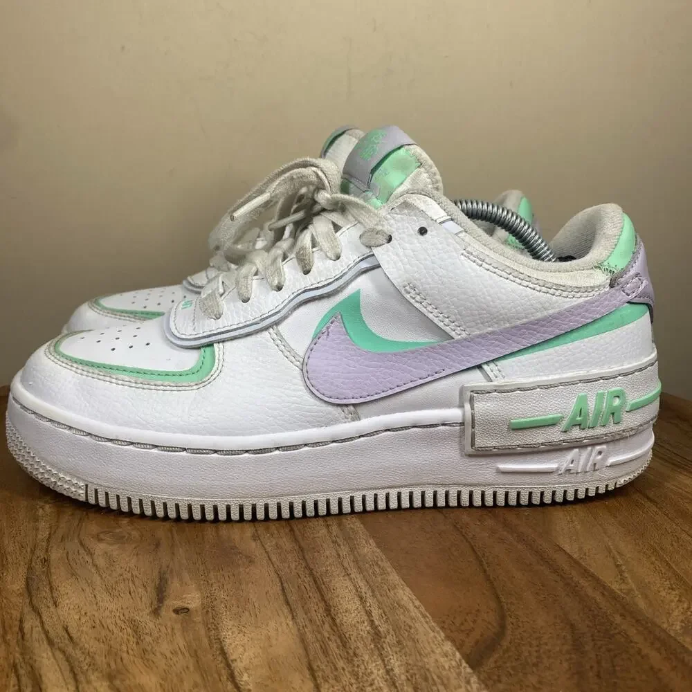 Nike Air Force 1 Shadow Infinite Lilac Womens White Purple Size 8 Shoes Sneakers